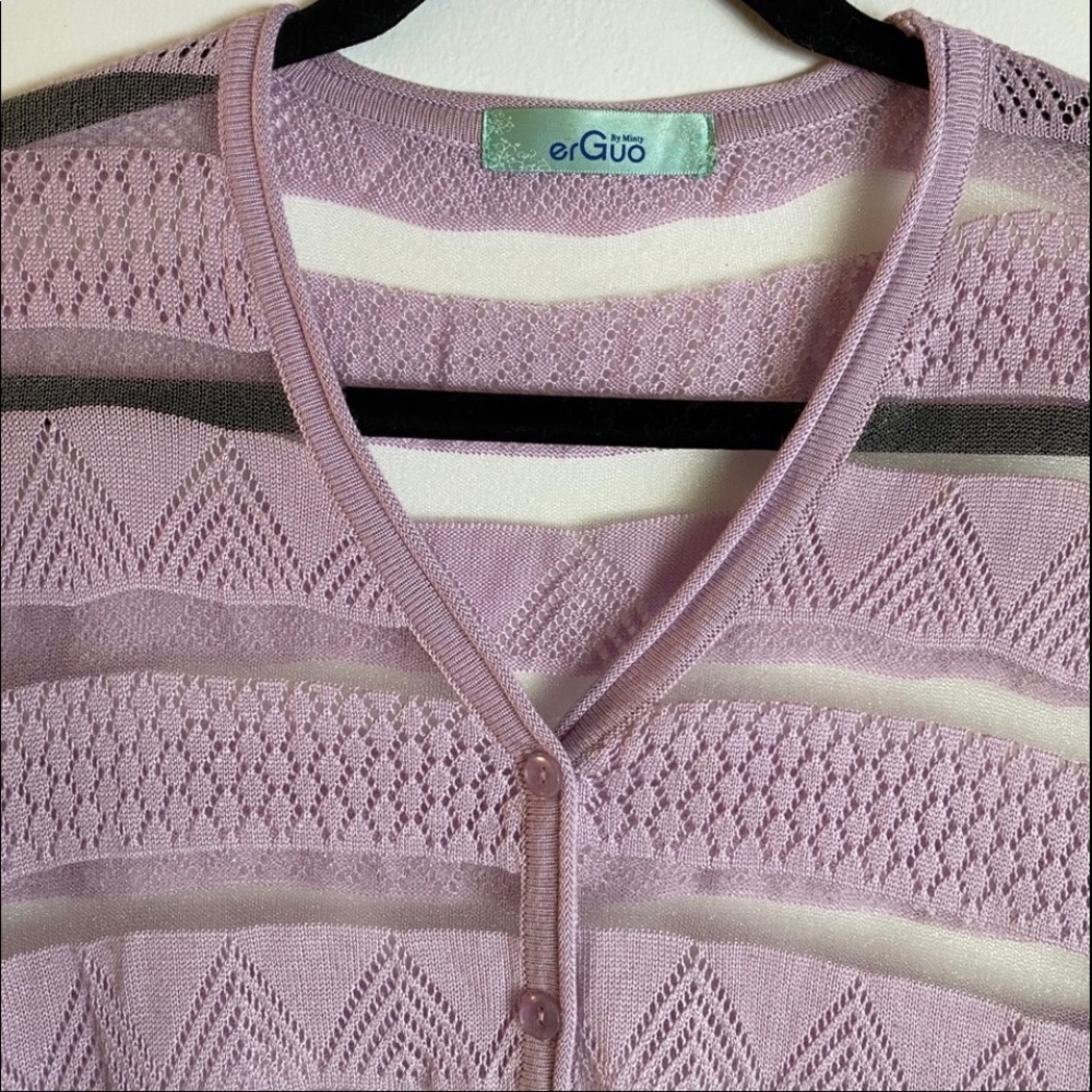 ModCloth delicate purple dressy cardigan XS S